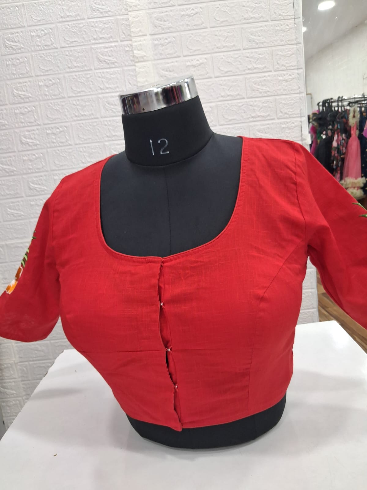 Red Designer Blouse