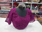 Purple Half Sleeve blouse