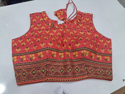 Red Printed Blouse