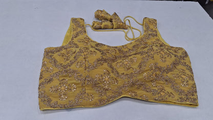 Yellow Printed Blouse